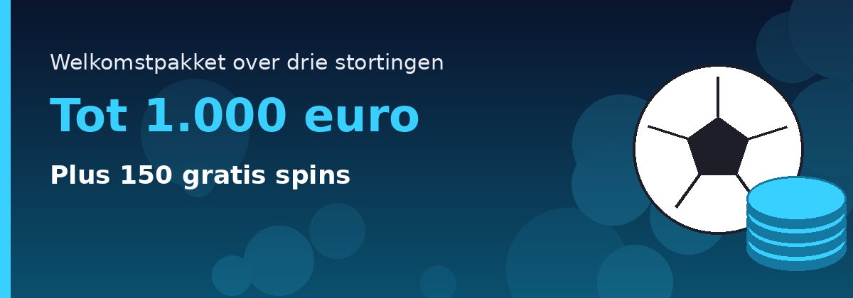 Welkomstpakket van Lalabet Casino over drie stortingen tot 1.000 euro plus 150 gratis spins